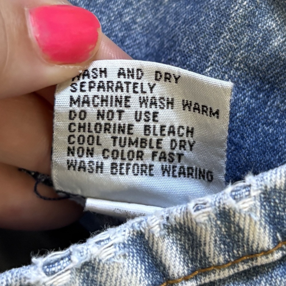 Vintage Jordache Studio Acid Wash Pleated Jeans Sz 15/16 Night Waist Mom 80's - Picture 3 of 7